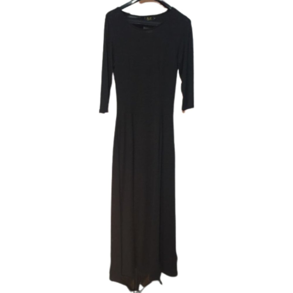 R & B Collection Women's Black knit dress Size Small New
